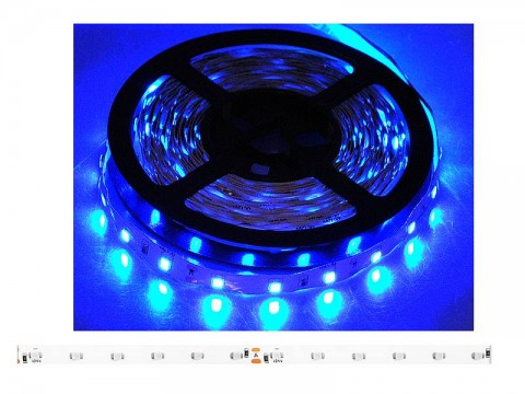 LED juosta 24V 4.8W/m IP33 1m mėlyna (blue) 